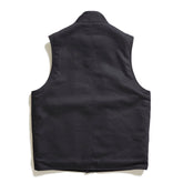 ACV-V01KT COTTON ULSTER VEST - BLACK - May club